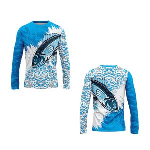 Camisa de Pesca para Hombre, Manga Larga, Transpirable, de Secado Rápido, Protección UV, Jersey de Pesca de Atún, Personalizada, OEM, al por Mayor - Product Image 4