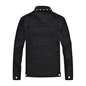 Chaqueta de Mezclilla Personalizada para Hombre, Estilo Urbano, Teñido Liso, Cómoda para la Temporada de Invierno - Product Image 2