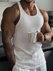 Débardeur ajusté sans manches pour homme, vente en gros, débardeur de haute qualité, sur mesure - Product Image 2