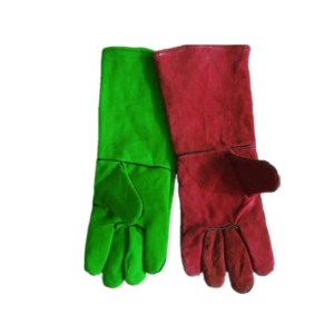 ถุงมือหนังวัวแท้แบบหนา ทนไฟ ป้องกันการเชื่อม ปลอดภัยสำหรับงานอุตสาหกรรม บาร์บีคิว ก่อสร้าง อุปกรณ์นิรภัย ถุงมือหนาอุ่น - Product Image 4