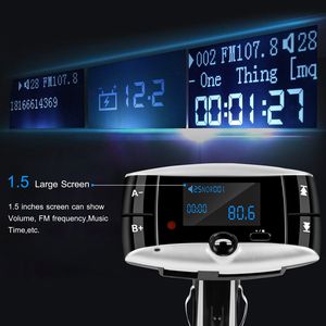 Trasmettitore FM Wireless per Auto con Display LED, Caricatore USB, Chiamate Vivavoce, Lettore MP3, Lettura Schede SD, Aux-in, Kit Bluetooth per Auto - Product Image 5