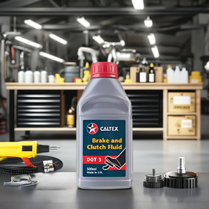 Caltex dot 3น้ำมันคลัทช์เบรคประสิทธิภาพสูง500มล. สำหรับการเบรกที่เชื่อถือได้14กก. น้ำมันหล่อลื่นเครื่องยนต์พลาสติกและน้ำยาทำความสะอาด UK - Product Image 1