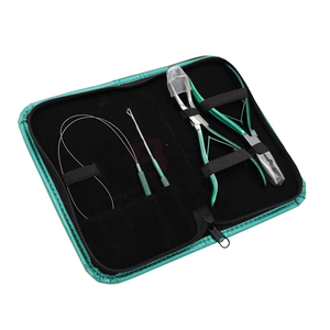 Custom Hair Extension Tools Kit with Plier and Micro Bead <b>Crimping</b> Tool Metal Components Commercial Use Custom Color & Logo - Product Image 1