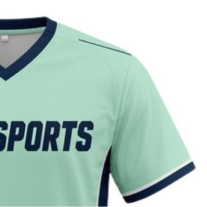 Maillot de lacrosse unisexe vert menthe en polyester, coupe athlétique, uniforme sportif, tenue de match d'équipe, vêtements de performance - Product Image 4