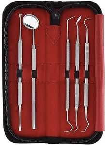 Ensemble d'examen dentaire professionnel 6 pièces, kit de nettoyage dentaire en acier inoxydable, outils de soins bucco-dentaires - Product Image 2