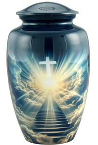 โกศบรรจุอัฐิสำหรับผู้ใหญ่ โกศตกแต่งสำหรับงานศพ โกศฝังศพสำหรับชายและหญิง โกศทำมือ - Product Image 4