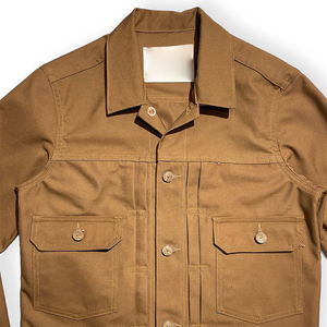 Canvas Work <b>Jacket</b> Winter Stonewash Zipper Custom Embroidery Patch Front Regular Length Washed Vintage Windproof Waterproof - Product Image 4
