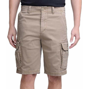 Pantalones Cortos Cargo de Color Sólido para Hombre, Cintura Media, Cierre con Cordón, Estilo Bermuda, Pantalones Casuales con Bolsillos, 100% Algodón, Secado Rápido, Lona - Product Image 4
