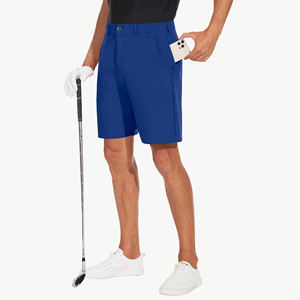 Pantalones cortos de golf clásicos, suaves y ligeros, mezcla de poliéster, cintura cómoda, estilo tradicional para el club y uso al aire libre - Product Image 3