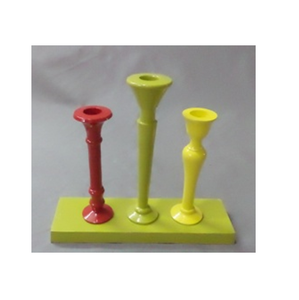 Ensemble de bougeoirs en aluminium faits à la main, colorés, résistants à la chaleur, durables, écologiques, décoration moderne pour la maison, pour les fêtes et les mariages - Product Image 5