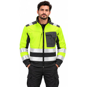 Chaqueta de Trabajo de Seguridad/Construcción al por Mayor de Fábrica, con Múltiples Bolsillos, Reflectante y Colorida - Product Image 2