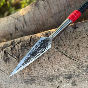 เหล็กกล้าคาร์บอนสูงตีขึ้นรูปด้วยมือแบบไวกิ้ง |   ด้ามไม้ฟูลแทงขนาด 34 นิ้ว - Product Image 4