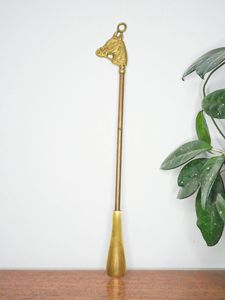 Genuine Handcrafted Brass Shoe Horn Strong Metal Construction Smooth Edge Shoe <b>Helper</b> Tool For Comfortable Wearing - Product Image 4