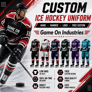 For Wholesale Rate Full Sleeve Customized Made Sublimated Personalized Low MOQ Private Lable Trendy Ice Hockey Uniform - Product Image 1