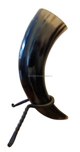 Jarra de cerveza de cuerno vikingo auténtico, cuerno de búfalo pulido de alta calidad, logotipo personalizado, estilo Animal, artesanía Natural a prueba de agua - Product Image 4