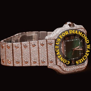 นาฬิกาฮิปฮอปสุดหรู ลดราคาพิเศษ ประดับเพชร สไตล์สแตนเลสสตีล สำหรับผู้ชาย เครื่องประดับแฟชั่น จากซัพพลายเออร์อินเดีย - Product Image 4
