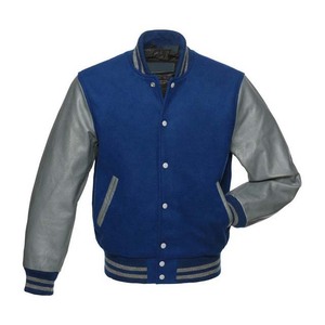 Custom High Quality Chenille Embroidery <b>Leather</b> Sleeve Baseball <b>Jacket</b> College Varsity Letterman <b>Jackets</b> for Men Canvas Fabric - Product Image 4
