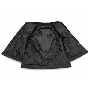 Gilet de moto unisexe personnalisé en cuir véritable, anti-rides, respirant, coupe-vent, avec col en V et fermeture éclair - Product Image 3