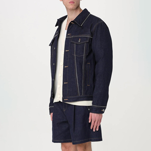 High Quality Latest Designed Custom Made Men's Denim 2-Piece Casual <b>Shorts</b> <b>Set</b> Solid Pattern Eco-Friendly Daily Wear <b>Shorts</b> <b>Set</b> - Product Image 2