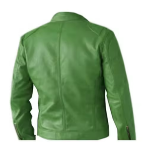 Veste en cuir pour homme, style streetwear d'hiver, col montant, design high-street, fabrication OEM disponible, couleurs vives - Product Image 4