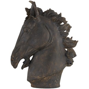 Escultura de Cabeza de Caballo en Madera de Cedro Hecha a Mano - Arte Rústico en Madera Marrón - Venta al Por Mayor - Product Image 2
