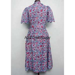 ชุดเดรสผ้าฝ้ายแท้ 100% สำหรับเด็กผู้หญิง ผู้หญิง สาวๆ สวมใส่สบายๆ เหมาะสำหรับงานปาร์ตี้ริมชายหาด ดีไซน์เก๋ ทรงตรงทันสมัย - Product Image 6