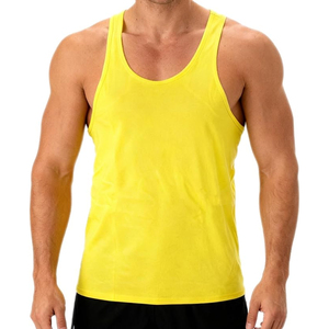 Débardeur de sport pour homme, col en V, tricoté, respirant, séchage rapide, sur mesure, pour musculation, fitness, entraînement décontracté, OEM - Product Image 3