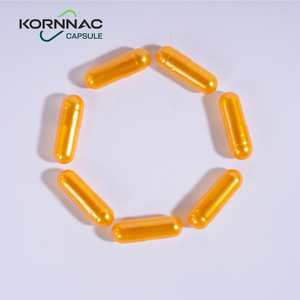 Kornnac Pearl Gold Hartgelatine Pflanzliche Magensaftresistente Kapseln Größen 000-5 ISO9001 & Halal Zertifiziert - Product Image 3