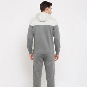 Sweat-shirt à capuche pour homme, ensemble de survêtement deux pièces avec veste polaire zippée et pantalon de jogging assorti, tenue de sport décontractée - Product Image 2