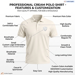 Polo à manches courtes blanc pour homme en coton piqué avec logo brodé sur le devant, décontracté, respirant, coupe classique - Product Image 4