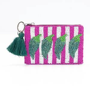 Monedero moderno hecho a mano con cuentas de semillas, accesorio de moda, diseño personalizado, monedero bordado con cuentas para regalos - Product Image 5