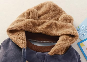 Vêtements d'hiver pour garçons de 1 à 3 ans, ensemble 3 pièces pour bébés et enfants, collection automne-hiver 2024 - Product Image 3