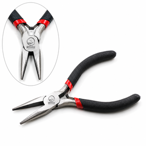 Stainless Steel <b>Needle</b> Nose Pliers for Jewelry Making Black Handle Precision Hand Tool 12.5cm DIY Craft <b>Beading</b> Pliers - Product Image 6