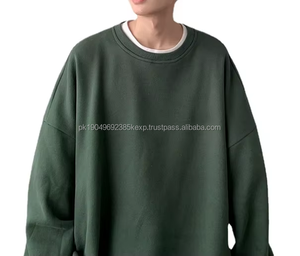 Sudadera con Capucha para Hombre, Sin Gorro, Cuello Redondo, Abrigo de Invierno, Algodón Puro, Personalizable, Camisa de Moda Otoño-Invierno - Product Image 2