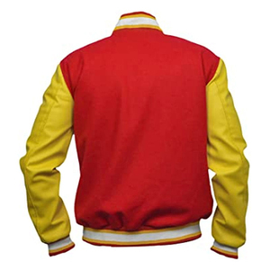Classic Thick Waterproof Varsity Jackets with Geometric Pattern for <b>Men</b> and Women College & Streetwear Fashion - Product Image 3