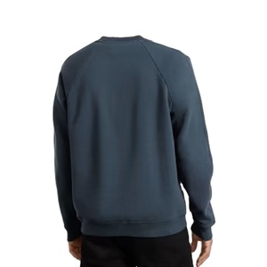 2025 sweats OEM pull uni teint en peluche blanc survêtement blanc col rond coton sweat personnalisé pour hommes - Product Image 4