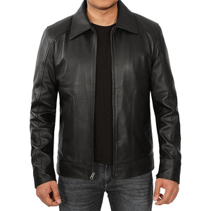 Men's Genuine <b>Leather</b> <b>Jacket</b>-Lavish Design High Quality Breathable & Coated Fabric Vintage Style for Autumn Season - Product Image 1