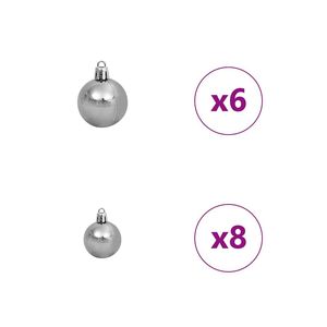Sapin de Noël artificiel pré-éclairé avec 150 LED, 59,1 pouces, PVC, couleur noire - Product Image 4
