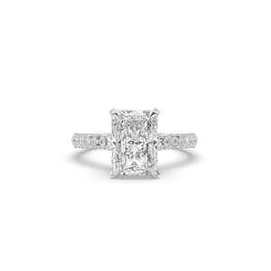 3 Ct <b>Emerald</b> Cut Lab Grown Diamond <b>Ring</b> 925 <b>Silver</b> Gold Unique Style Lightweight Engagement <b>Ring</b> for Women - Product Image 1