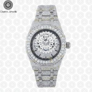 Montre de luxe pour homme Charm Jewells en acier inoxydable, cadran analogique de 40 mm, cristal saphir, mouvement mécanique, résistance à l'eau 10 bars - Product Image 3