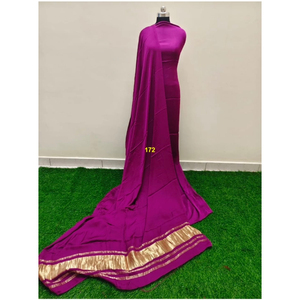 Handmade Gajji Silk <b>Saree</b> Women Ethnic Bandhej Bridal Party Wear <b>Saree</b> - Product Image 1