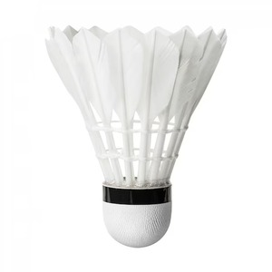 ลูกแบดมินตันขนห่านมาตรฐาน หัวคอร์ก PU ทนทาน สำหรับฝึกซ้อม สีขาว - Product Image 4