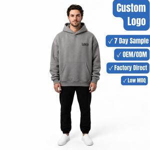 Manufacturer Streetwear Custom Puff Print Hoodie 500 Gsm Heavyweight Thick <b>Men</b> Oversized Custom <b>Hoodies</b> - Product Image 1