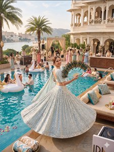 <b>Presenting</b> You Most Beautiful Latest Designer Lehenga Collection Premium Rangoli Silk Embellished With Beautiful Embroidery - Product Image 6