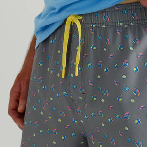 Dernier modèle de short de plage uni à impression numérique, logo personnalisé, taille élastique, décontracté, MOQ 10 pièces, antibactérien, extensible - Product Image 2