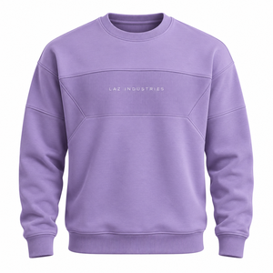 Sudadera de Hombre Estilo Urbano con Apliques Bordados en 2 Colores, Ecológica, Personalizada, de Gran Gramaje - Product Image 1