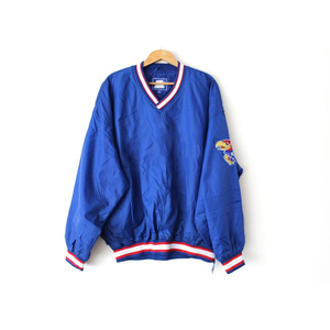 Blue Canvas Varsity <b>Jacket</b> Men's Embroidered Logo Left Sleeve Sporty Casual Style Regular Fit Winter Wear - Product Image 5