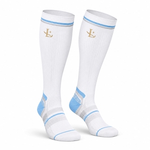 Calcetines de compresión, calcetines deportivos, tela elástica ligera, diseño cómodo, ajuste transpirable, adecuados para fitness, correr y caminar - Product Image 4