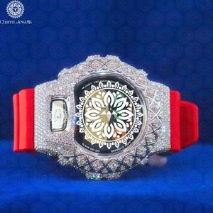 Montre analogique de luxe Charm Jewells en acier inoxydable, cadran de 40 mm, boîtier carré, résistance à l'eau 10 bars, mouvement mécanique, montre unisexe - Product Image 1
