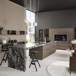 Juego de Gabinetes de Cocina Modulares de Lujo Modernos para Villa, Estilo Americano, Personalizados por JY Project, Venta al Por Mayor - Product Image 2